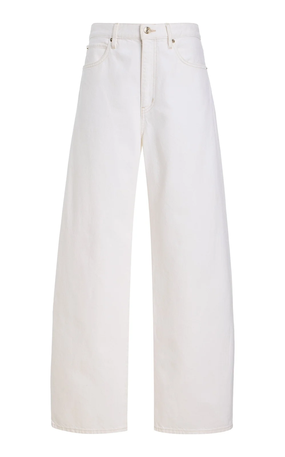 Frame The Bubble Rigid High-Rise Barrel-Leg Jeans