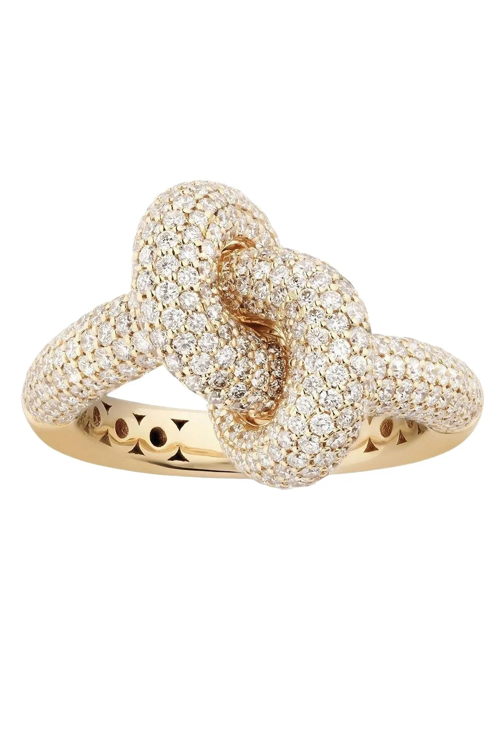 Engelbert 1920 Diamond Pave Medium Legacy Knot Ring