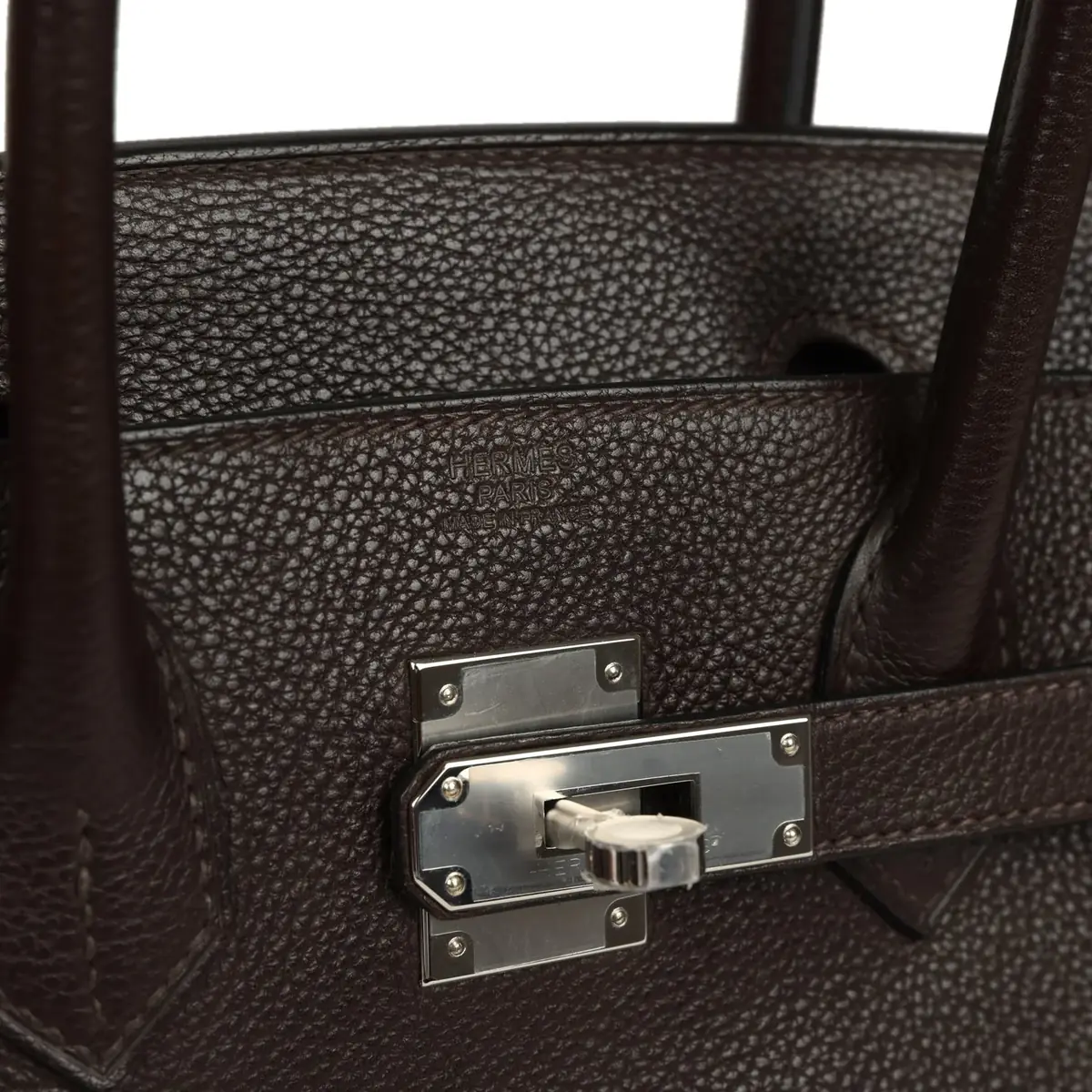 HERMÈS Hermes Birkin 30 Ebene Barenia Faubourg Palladium Hardware | Thumbnail 7