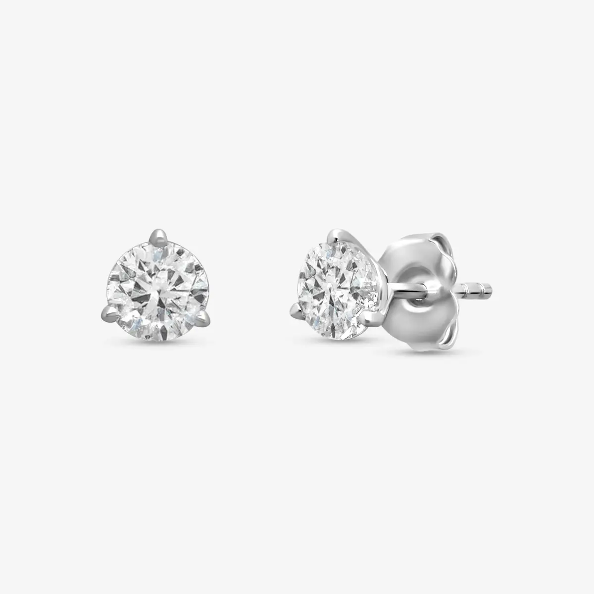Ina Mar Ina Mar 14K White Gold 1.25 ctw Round Diamond Martini Stud Earrings ST1001D-FW-125F - 14K White Gold / by The Solist | Thumbnail 2 Ina Mar Ina Mar 14K White Gold 1.25 ctw Round Diamond Martini Stud Earrings ST1001D-FW-125F - 14K White Gold / by The Solist | Thumbnail 2