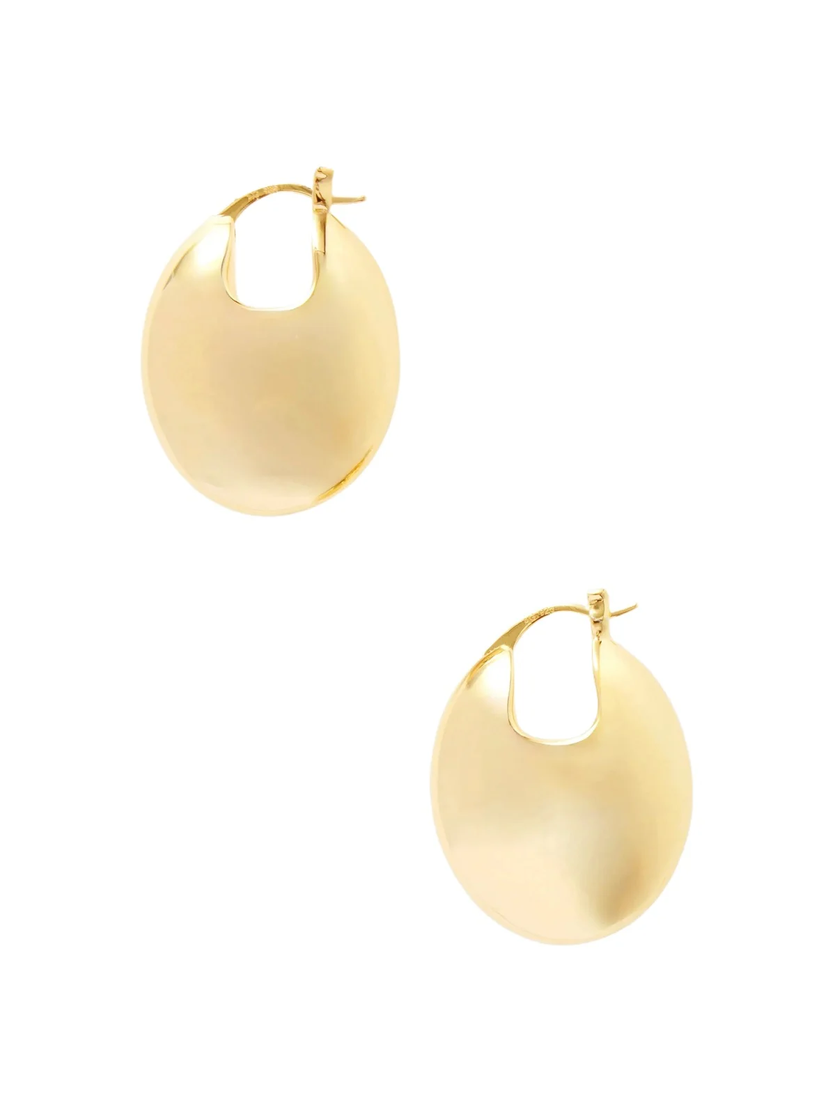 The Erin Gold-plated Silver Hoop Earrings The Erin Gold-plated Silver Hoop Earrings