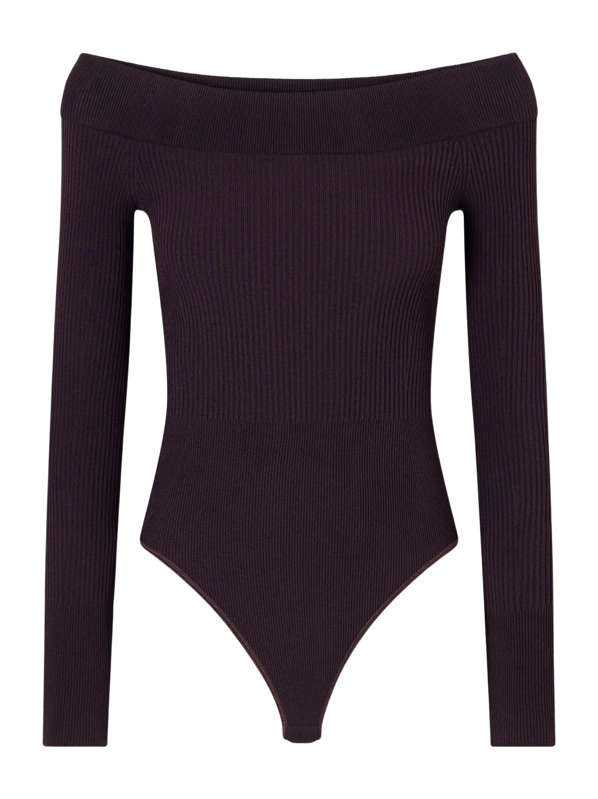 Off-the-shoulder Ribbed-knit Bodysuit Off-the-shoulder Ribbed-knit Bodysuit