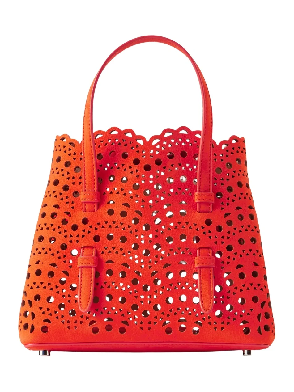 Mina 20 Laser-cut Leather Top-handle Bag Mina 20 Laser-cut Leather Top-handle Bag