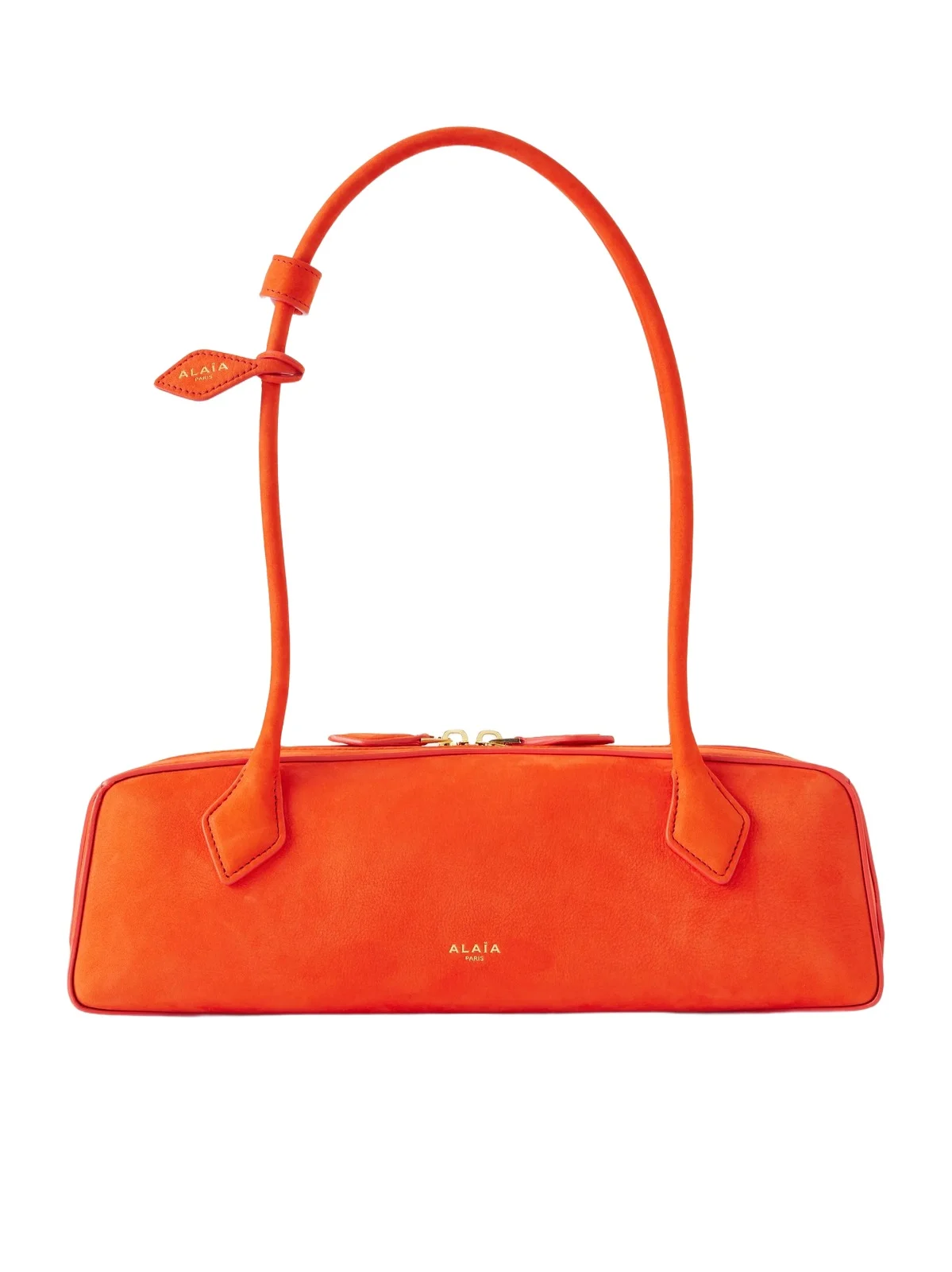 Le Teckel Medium Nubuck Shoulder Bag
