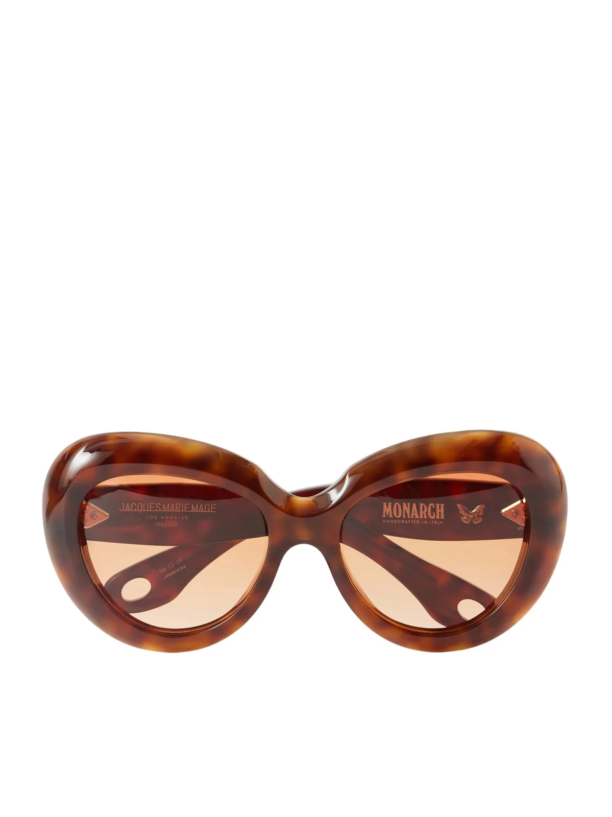 Monarch Round-frame Tortoiseshell Acetate Sunglasses