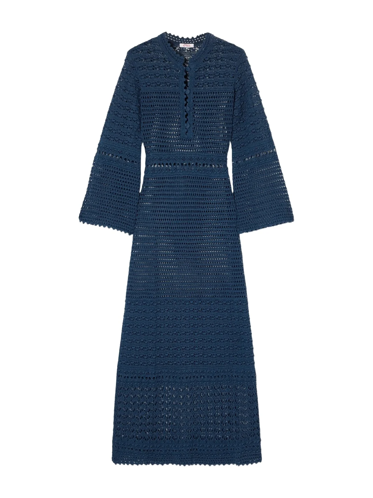 Madone Open-knit Cotton-blend Maxi Dress