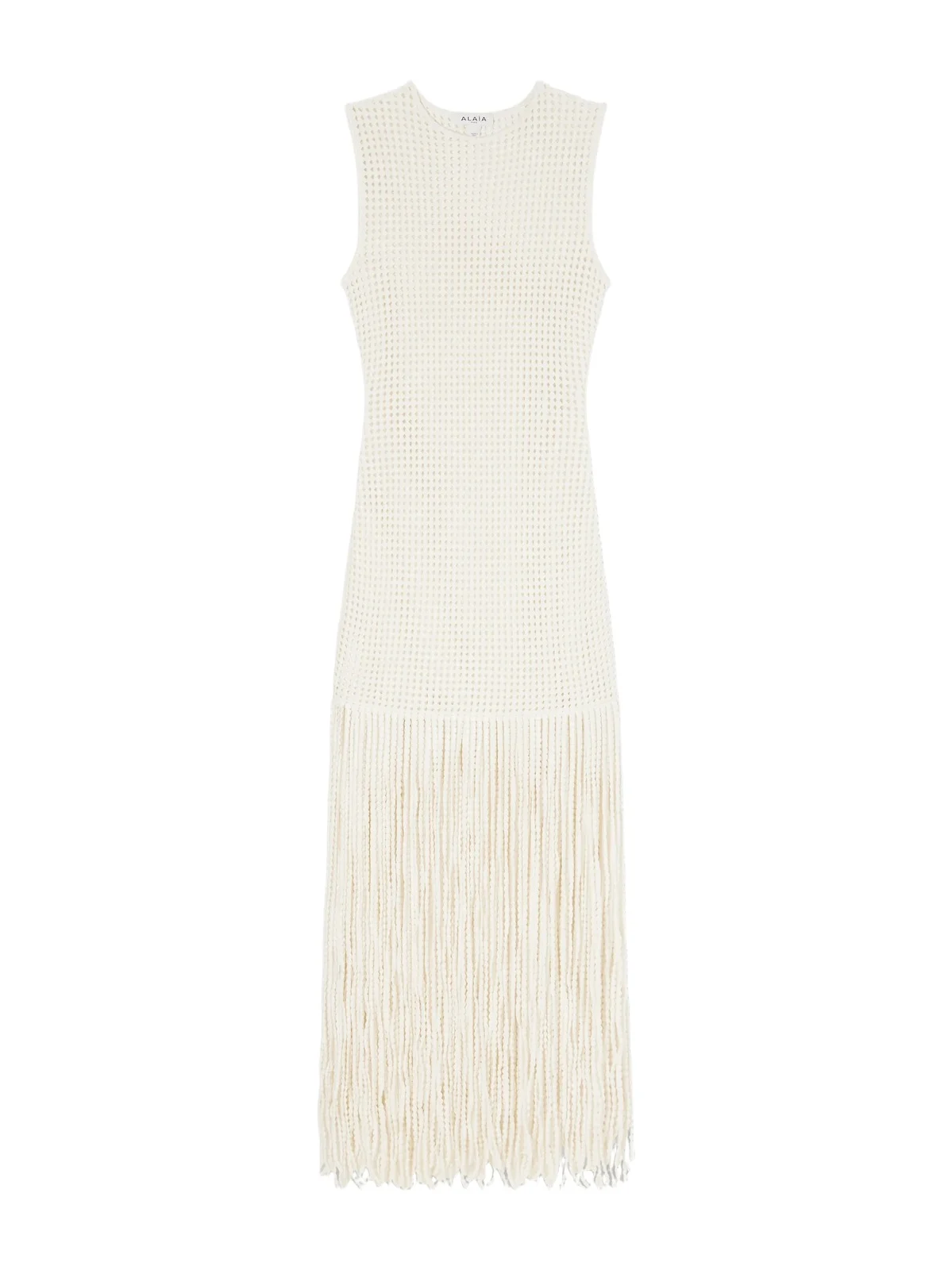 Fringed Open-knit Midi Dress Fringed Open-knit Midi Dress