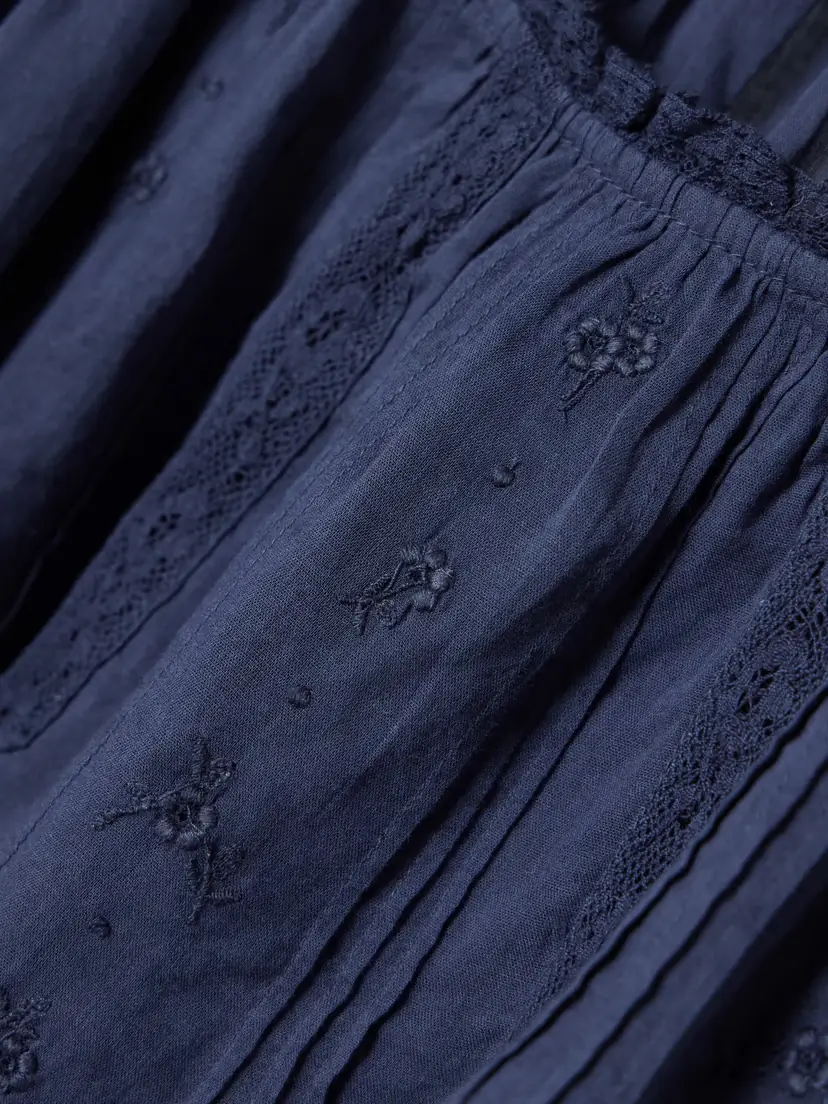 DÔEN Frederica Lace-trimmed Organic Cotton-voile Blouse | Thumbnail 4 DÔEN Frederica Lace-trimmed Organic Cotton-voile Blouse | Thumbnail 4