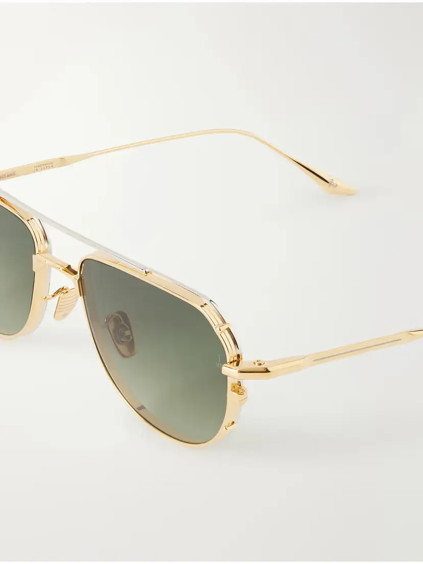 Jacques Marie Mage Cendrars Aviator-style Titanium Sunglasses | Thumbnail 4