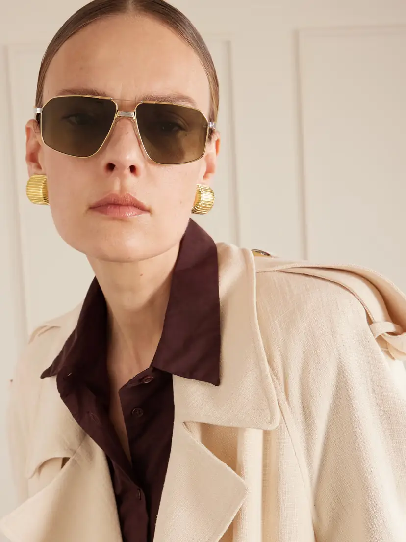 Jacques Marie Mage Jagger Aviator-style Gold-tone Sunglasses | Thumbnail 2 Jacques Marie Mage Jagger Aviator-style Gold-tone Sunglasses | Thumbnail 2