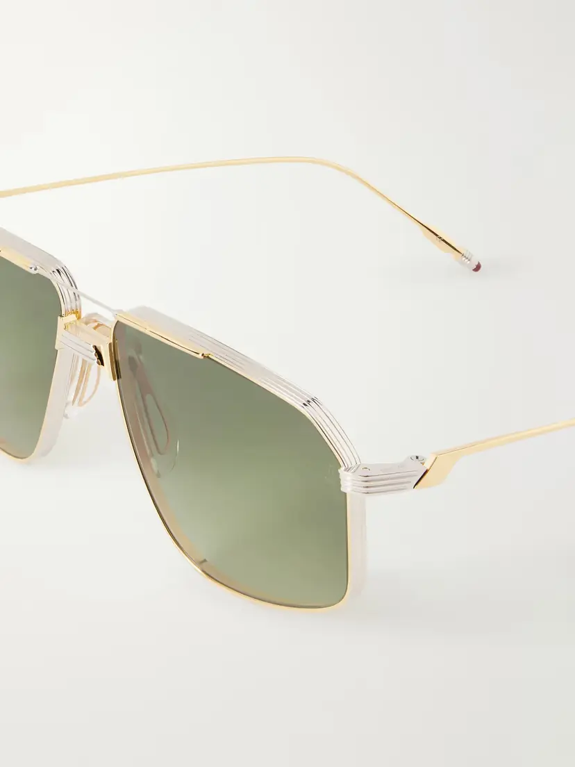 Jacques Marie Mage Jagger Aviator-style Gold-tone Sunglasses | Thumbnail 4 Jacques Marie Mage Jagger Aviator-style Gold-tone Sunglasses | Thumbnail 4