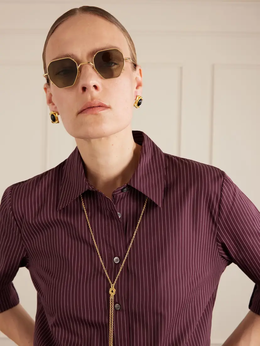 Jacques Marie Mage Verlaine Round-frame Gold-tone Sunglasses | Thumbnail 2 Jacques Marie Mage Verlaine Round-frame Gold-tone Sunglasses | Thumbnail 2