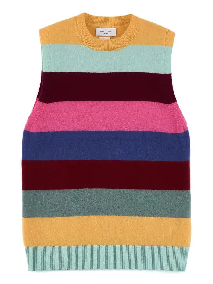 Leret Leret No. 87 Striped Cashmere Vest