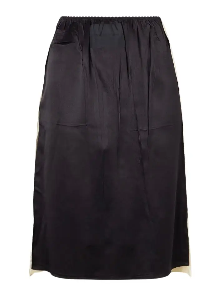 Stretch-silk midi skirt Stretch-silk midi skirt