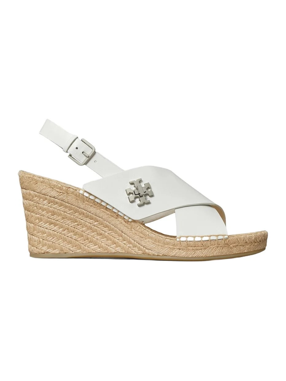 Tory Burch Women's 85MM Turn-Lock Espadrille Wedge Sandals