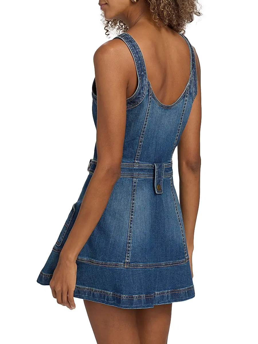 Ramy Brook Women's Karla Cotton Denim Minidress | Thumbnail 5 Ramy Brook Women's Karla Cotton Denim Minidress | Thumbnail 5