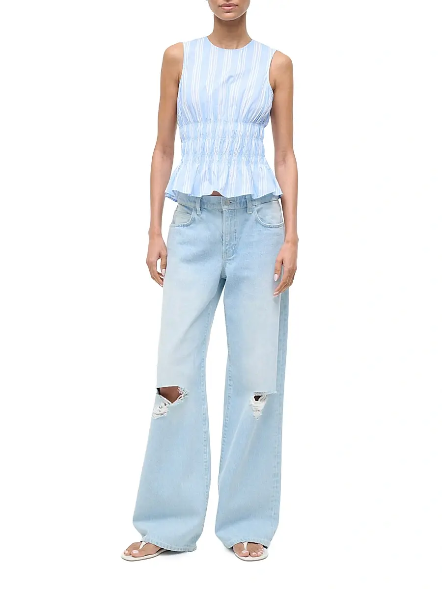 Staud Women's Culver Striped Sleeveless Top | Thumbnail 2 Staud Women's Culver Striped Sleeveless Top | Thumbnail 2