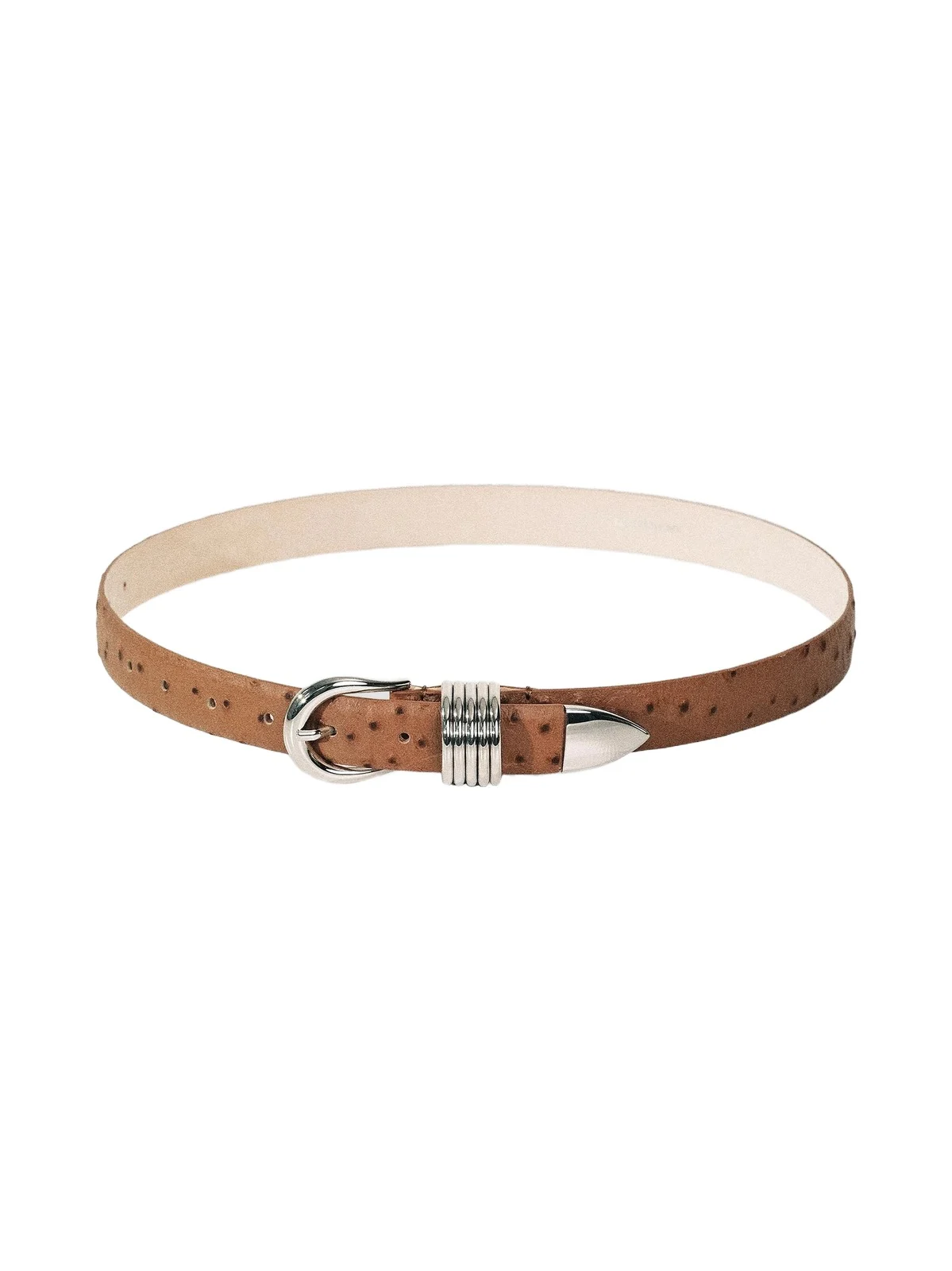 Women's Resort Hollyhock Ostrich-Embossed Belt