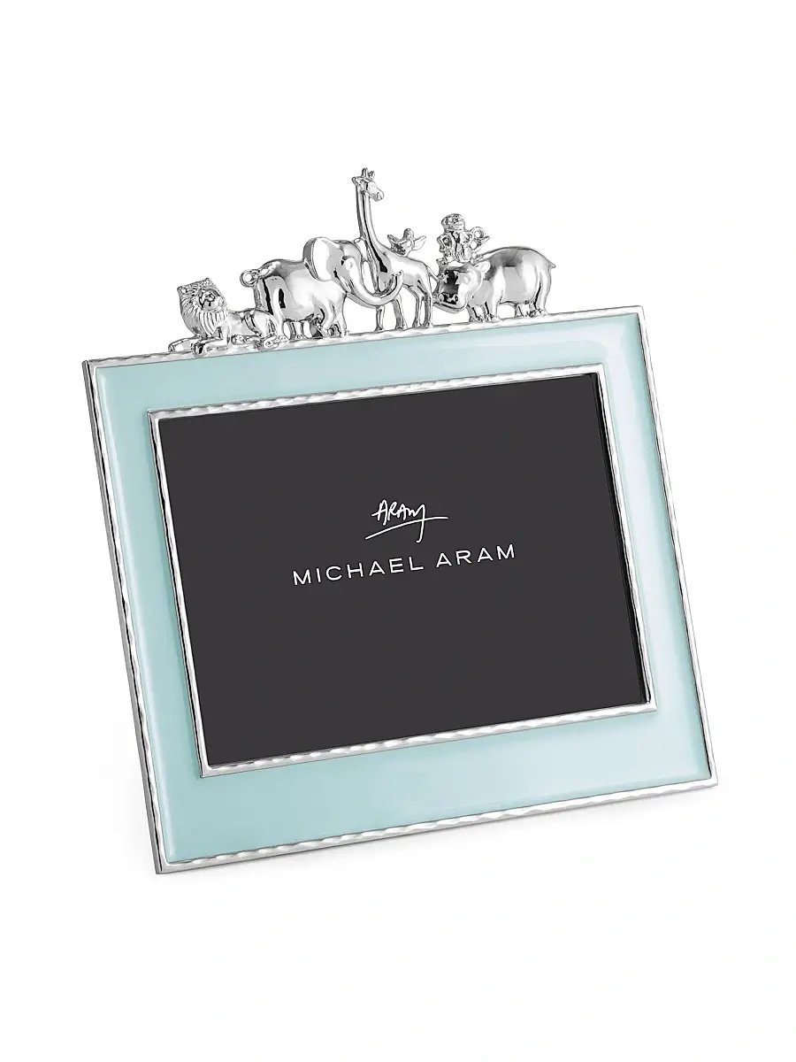 Michael Aram Animal 5X7 Frame Blue Enamel | Thumbnail 3 Michael Aram Animal 5X7 Frame Blue Enamel | Thumbnail 3