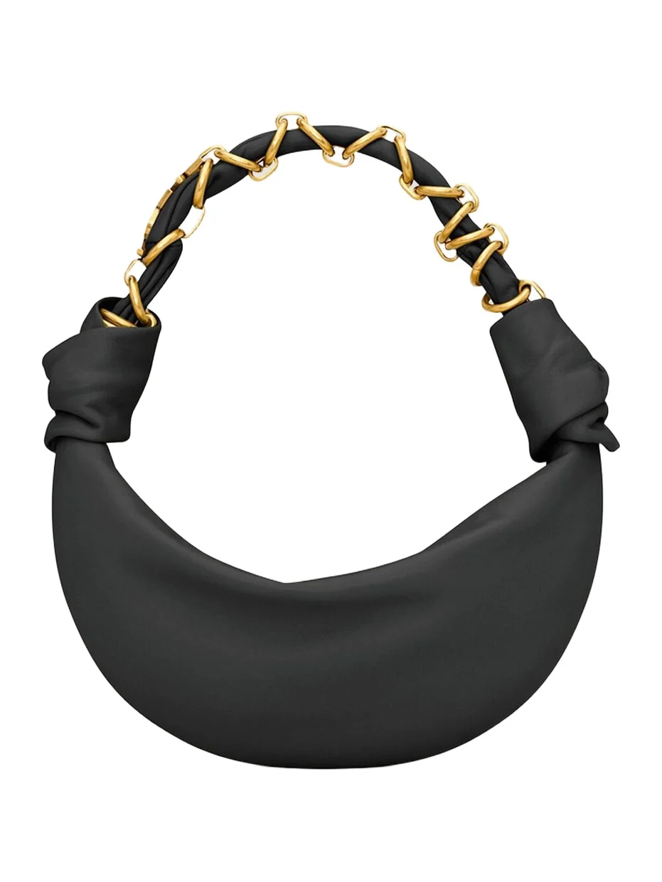 Women's Amalia Mini Top Handle Bag in Lambskin - Black Women's Amalia Mini Top Handle Bag in Lambskin - Black