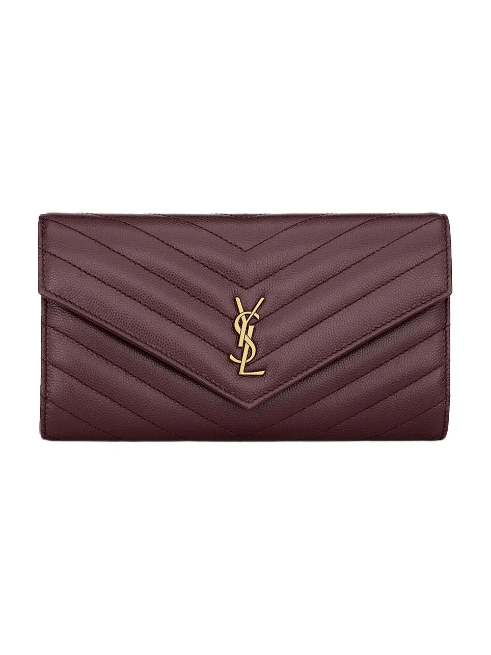 Women's Cassandre Large Flap Wallet in Grain De Poudre Leather Women's Cassandre Large Flap Wallet in Grain De Poudre Leather