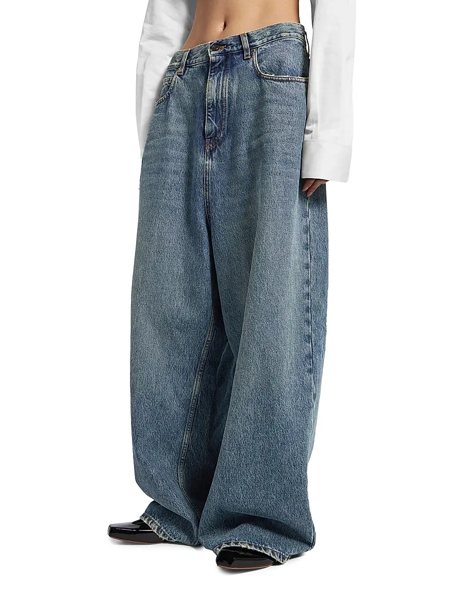 Balenciaga Women's Low Crotch Baggy Jeans | Thumbnail 2 Balenciaga Women's Low Crotch Baggy Jeans | Thumbnail 2
