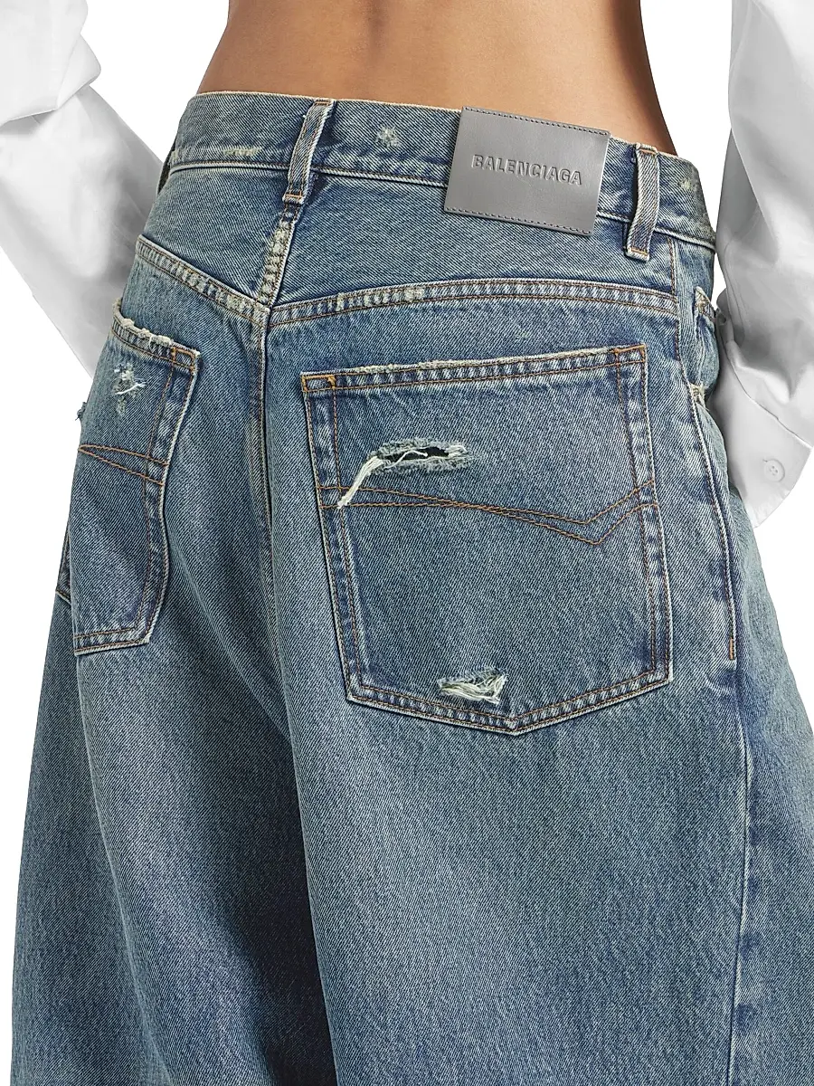 Balenciaga Women's Low Crotch Baggy Jeans | Thumbnail 5 Balenciaga Women's Low Crotch Baggy Jeans | Thumbnail 5