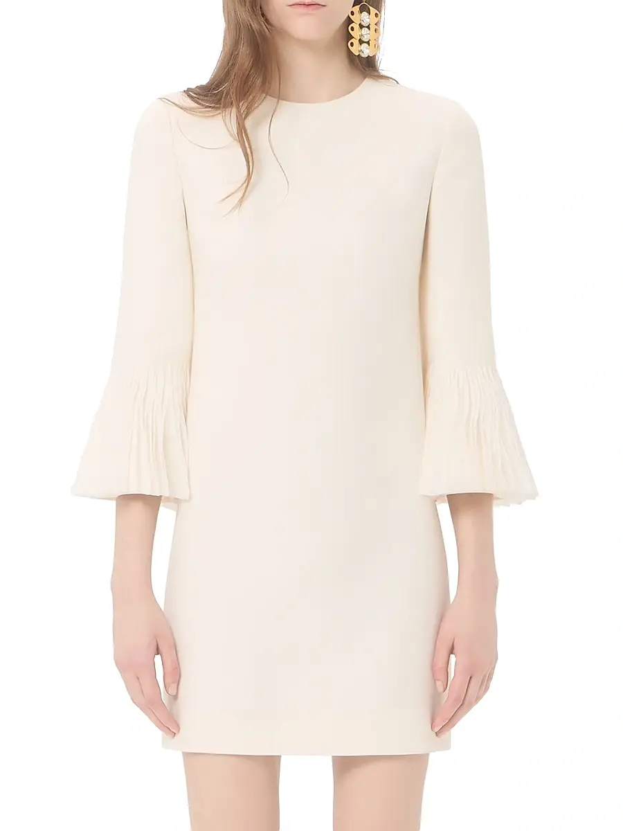 Valentino Garavani Women's Embroidered Crepe Couture Short Dress | Thumbnail 2