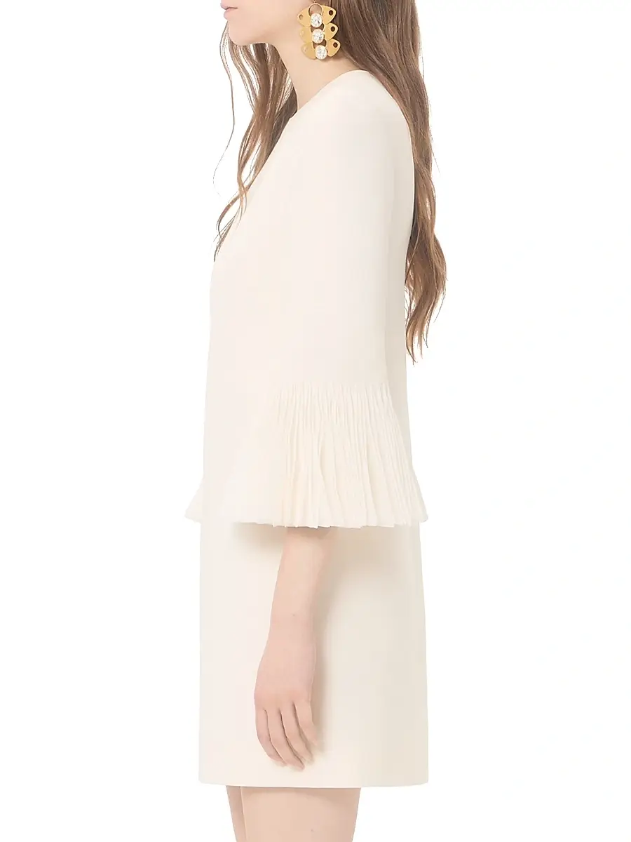 Valentino Garavani Women's Embroidered Crepe Couture Short Dress | Thumbnail 3