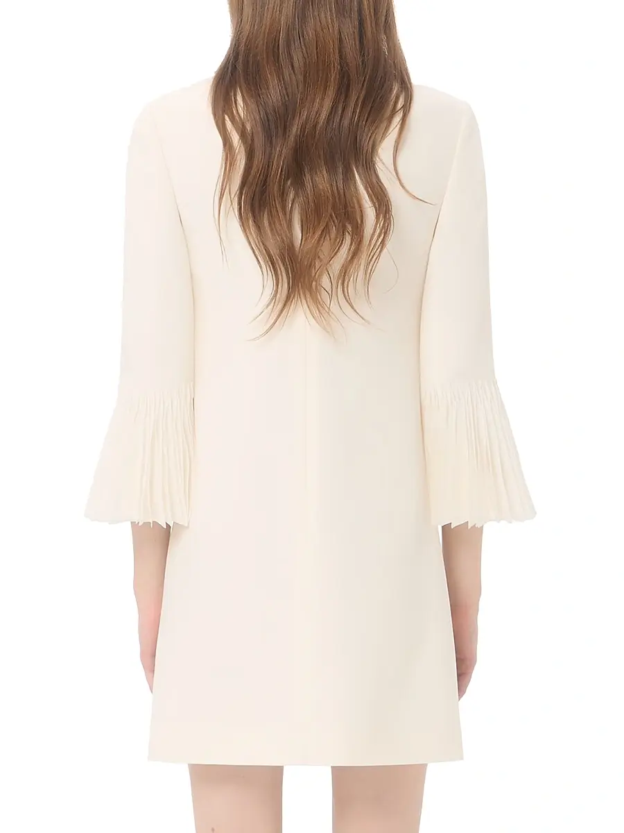 Valentino Garavani Women's Embroidered Crepe Couture Short Dress | Thumbnail 4