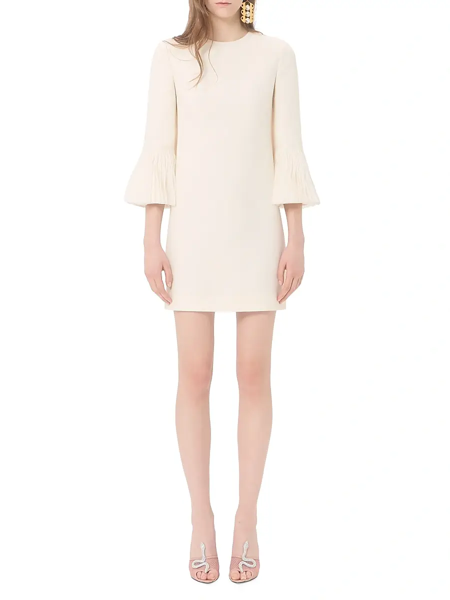 Valentino Garavani Women's Embroidered Crepe Couture Short Dress | Thumbnail 7