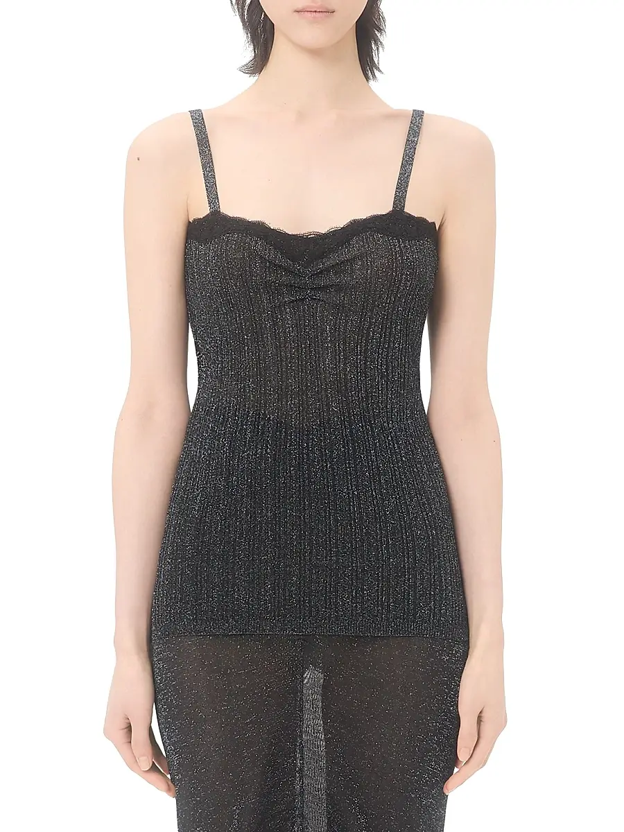 Valentino Women's Lurex Knit Top | Thumbnail 2