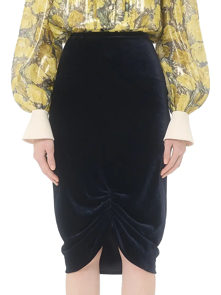 Valentino Women's Velvet Skirt | Thumbnail 2 Valentino Women's Velvet Skirt | Thumbnail 2