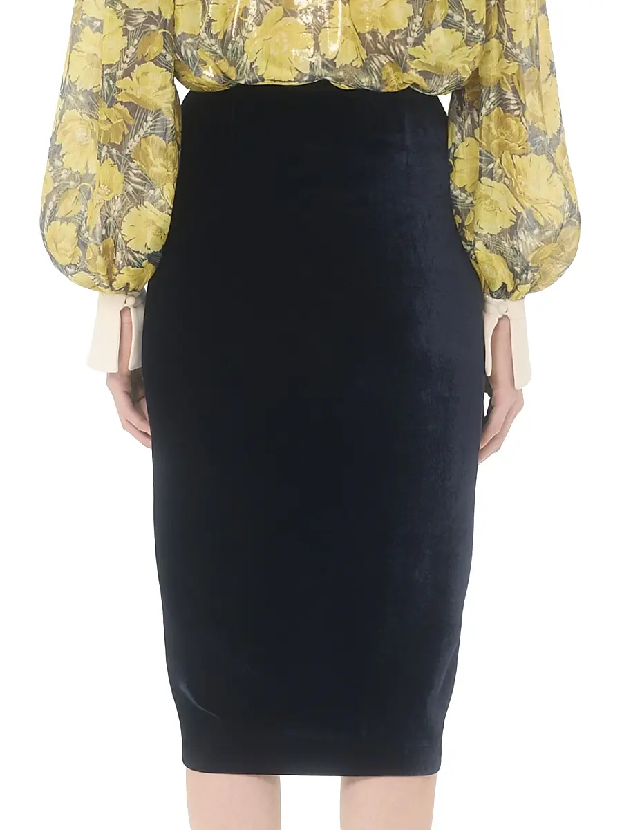 Valentino Women's Velvet Skirt | Thumbnail 4 Valentino Women's Velvet Skirt | Thumbnail 4