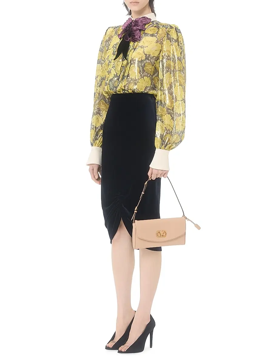 Valentino Women's Velvet Skirt | Thumbnail 6 Valentino Women's Velvet Skirt | Thumbnail 6