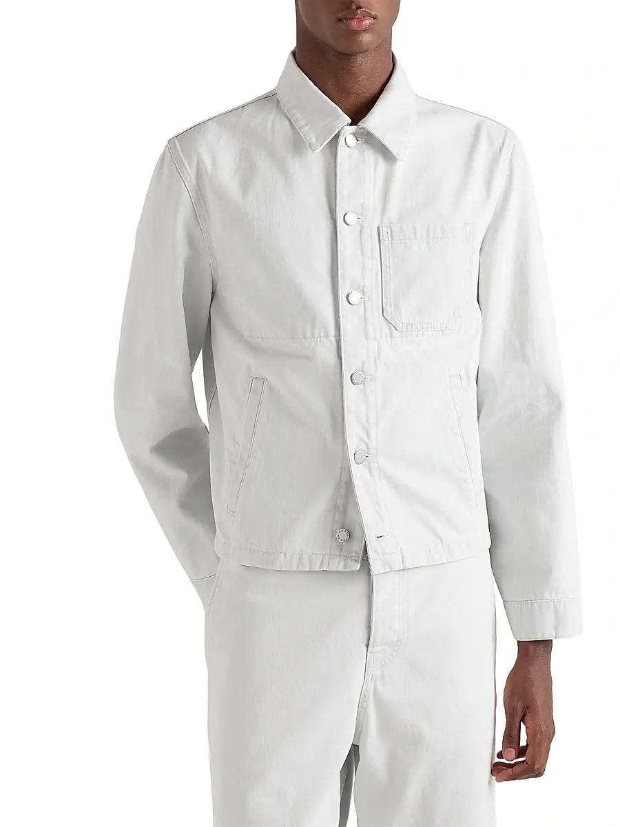 Prada Men's Denim Blouson Jacket - Grey | Thumbnail 2 Prada Men's Denim Blouson Jacket - Grey | Thumbnail 2