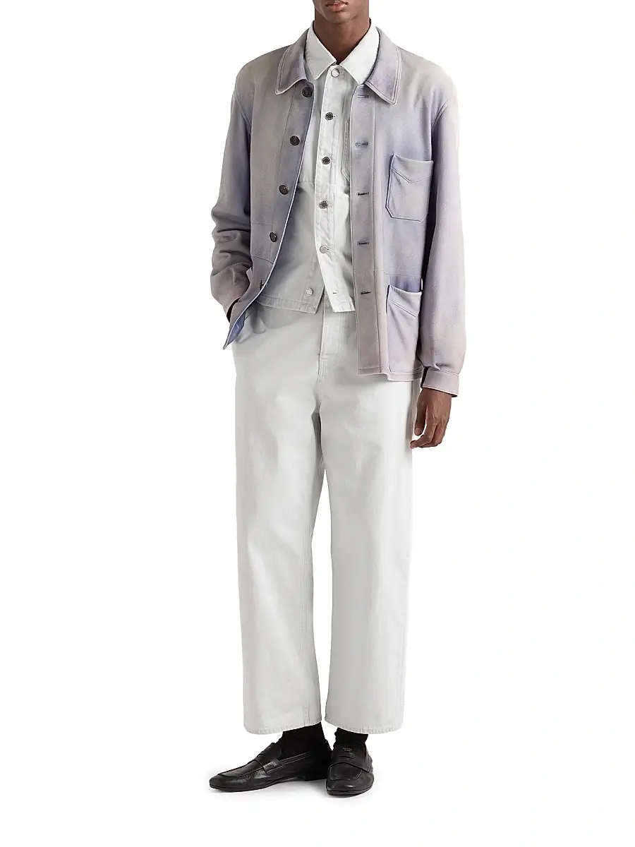 Prada Men's Denim Blouson Jacket - Grey | Thumbnail 5 Prada Men's Denim Blouson Jacket - Grey | Thumbnail 5