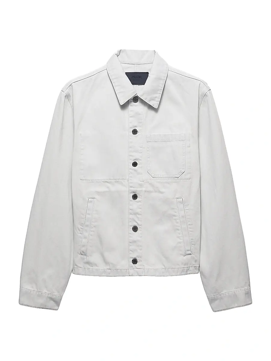 Men's Denim Blouson Jacket - Grey Men's Denim Blouson Jacket - Grey