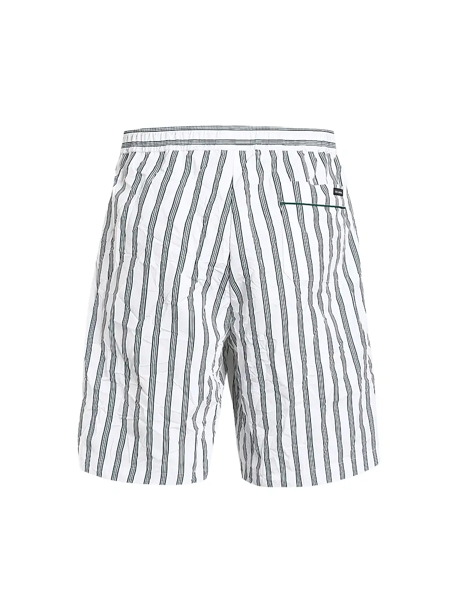 Dolce & Gabbana Men's Cotton-Silk Striped Shorts | Thumbnail 2 Dolce & Gabbana Men's Cotton-Silk Striped Shorts | Thumbnail 2