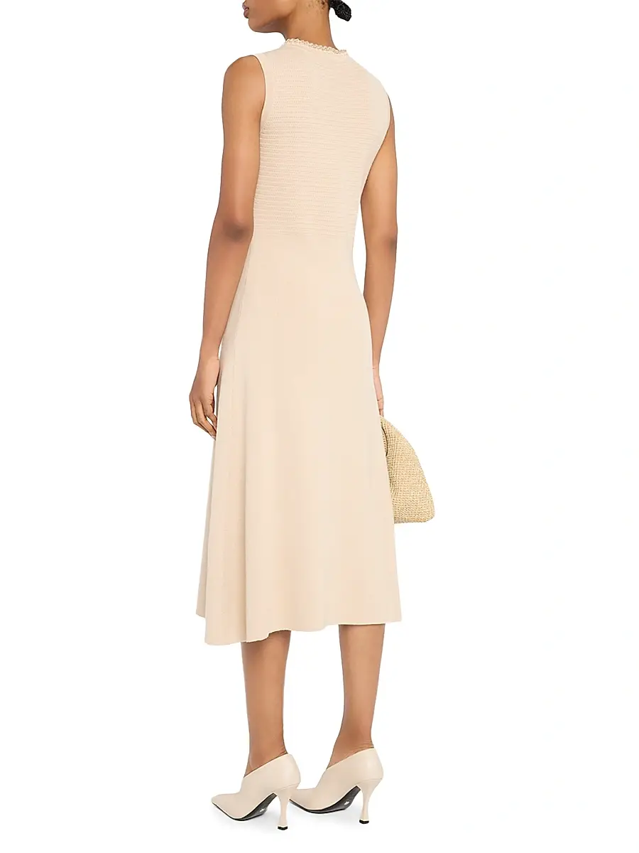 Fabiana Filippi Women's Compact Wool-Cotton Knit Midi-Dress | Thumbnail 4 Fabiana Filippi Women's Compact Wool-Cotton Knit Midi-Dress | Thumbnail 4