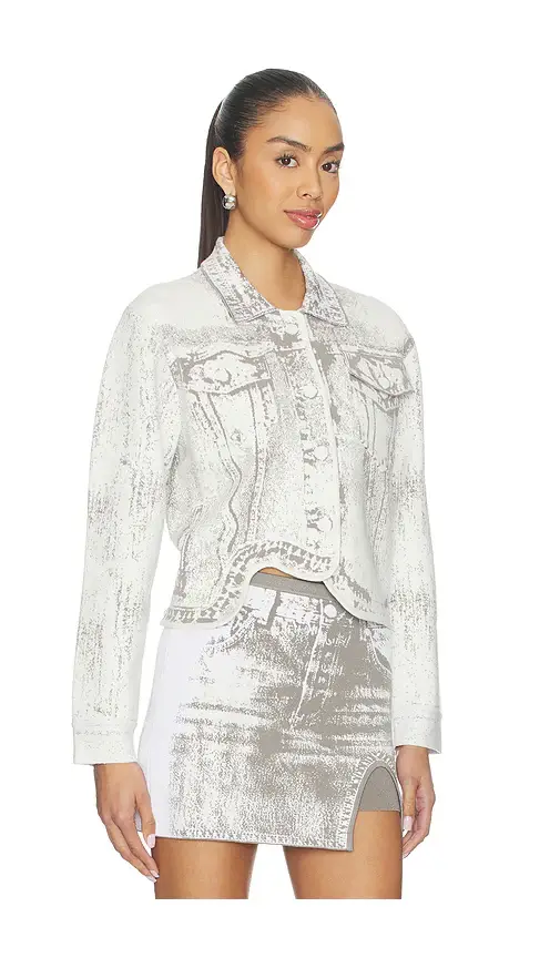 PH5 Hana Denim Print Oversized Jacket | Thumbnail 2 PH5 Hana Denim Print Oversized Jacket | Thumbnail 2
