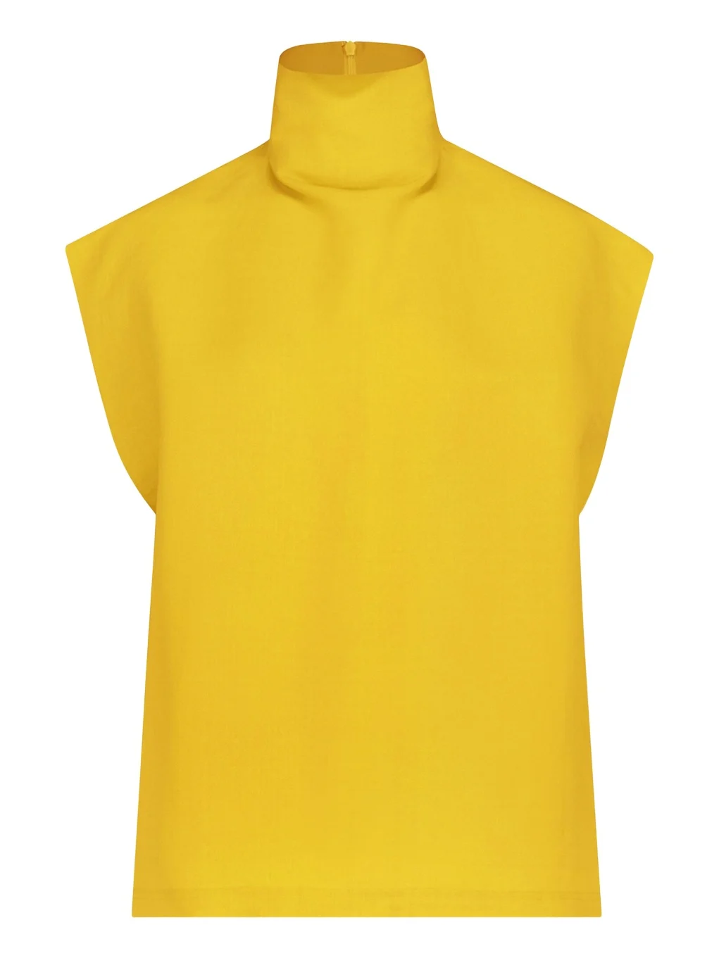 ALAÏA High-Neck Poplin Top