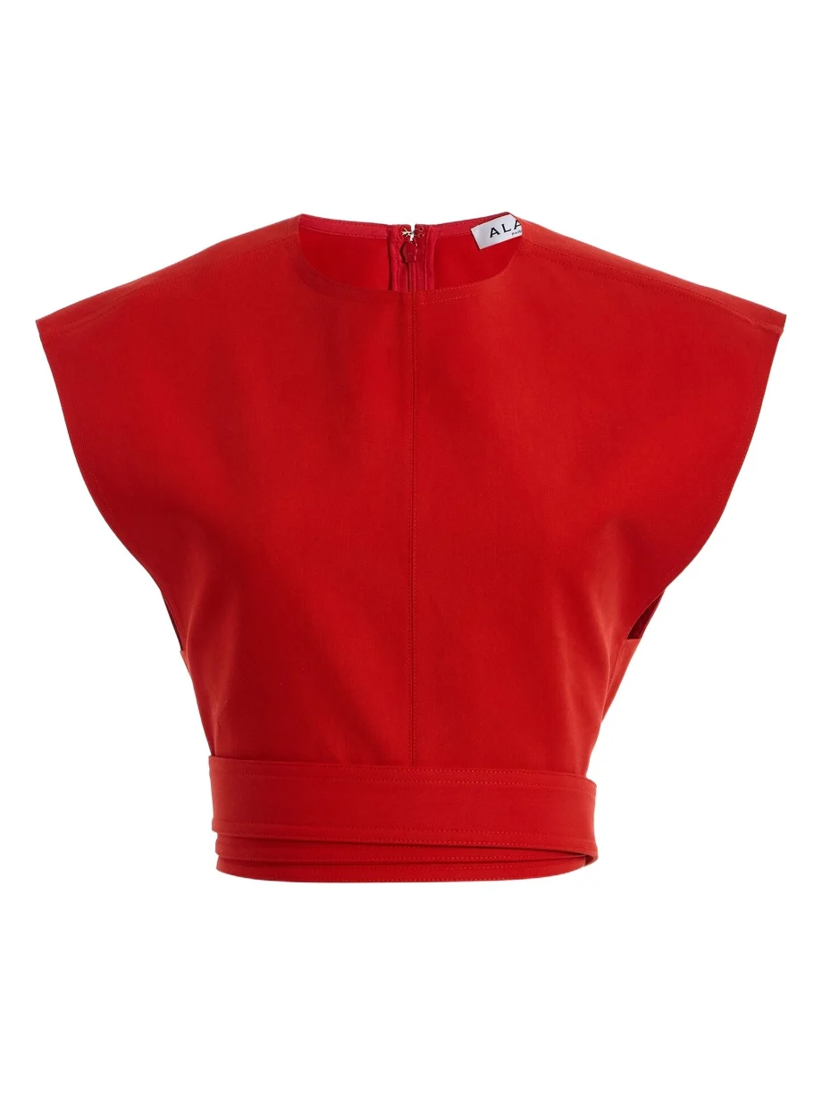 Belted Cotton Top Belted Cotton Top