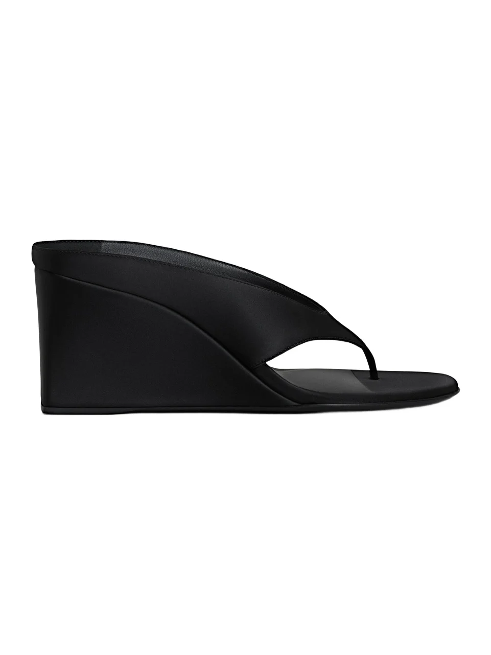 Satin Wedge Thong Mules Satin Wedge Thong Mules