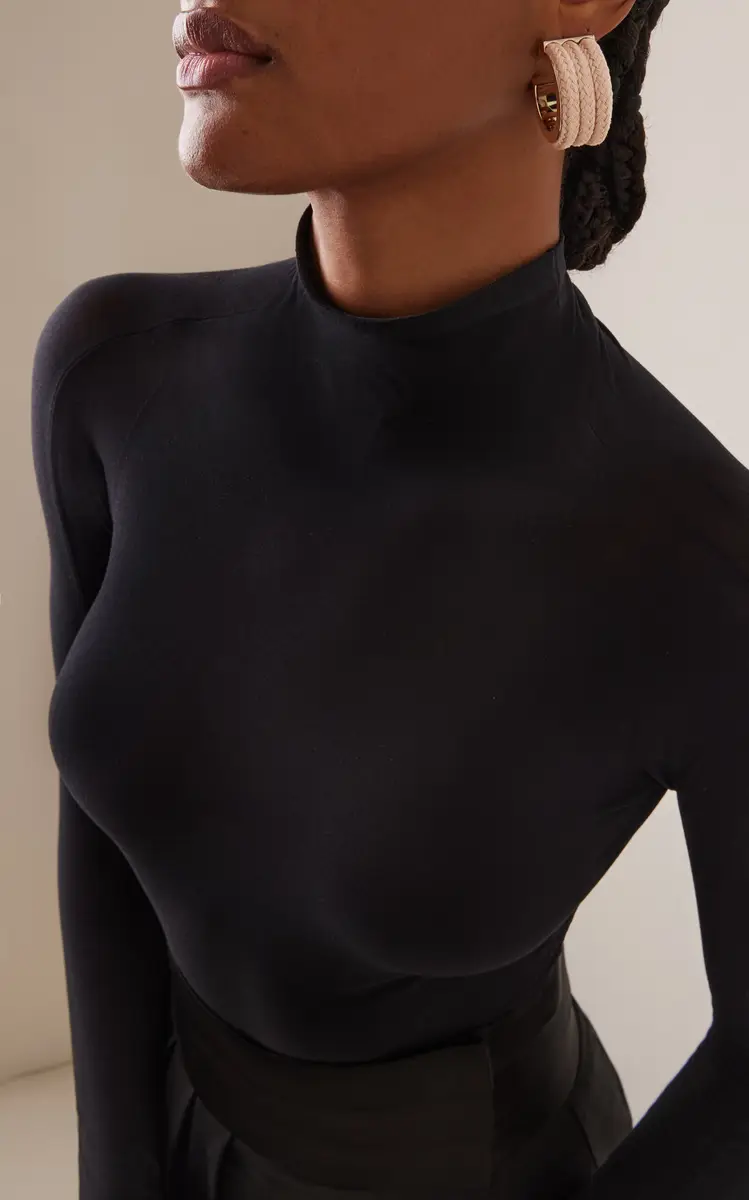 Alaïa Cotton Cord Wide Hoop Earrings | Thumbnail 2 Alaïa Cotton Cord Wide Hoop Earrings | Thumbnail 2