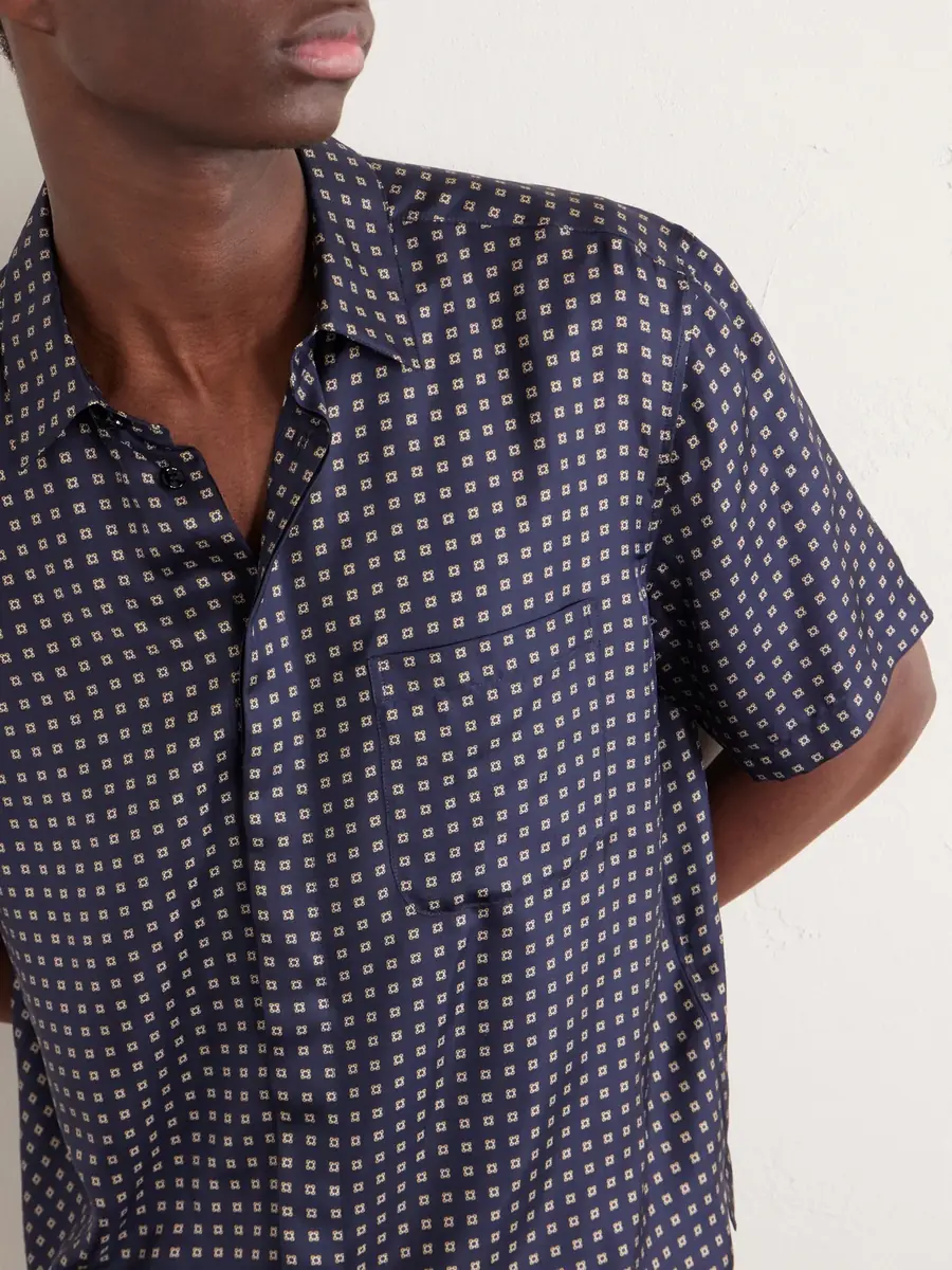 Saint Laurent Printed Silk-Voile Shirt - Men | Thumbnail 4