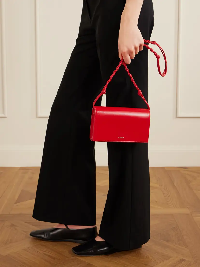 Jil Sander Tangle Leather Shoulder Bag | Thumbnail 3 Jil Sander Tangle Leather Shoulder Bag | Thumbnail 3