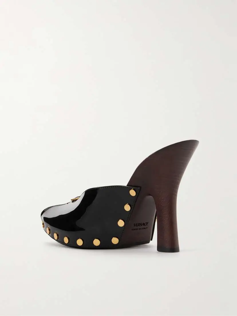 Versace Sassi Patent-leather Clogs | Thumbnail 3 Versace Sassi Patent-leather Clogs | Thumbnail 3