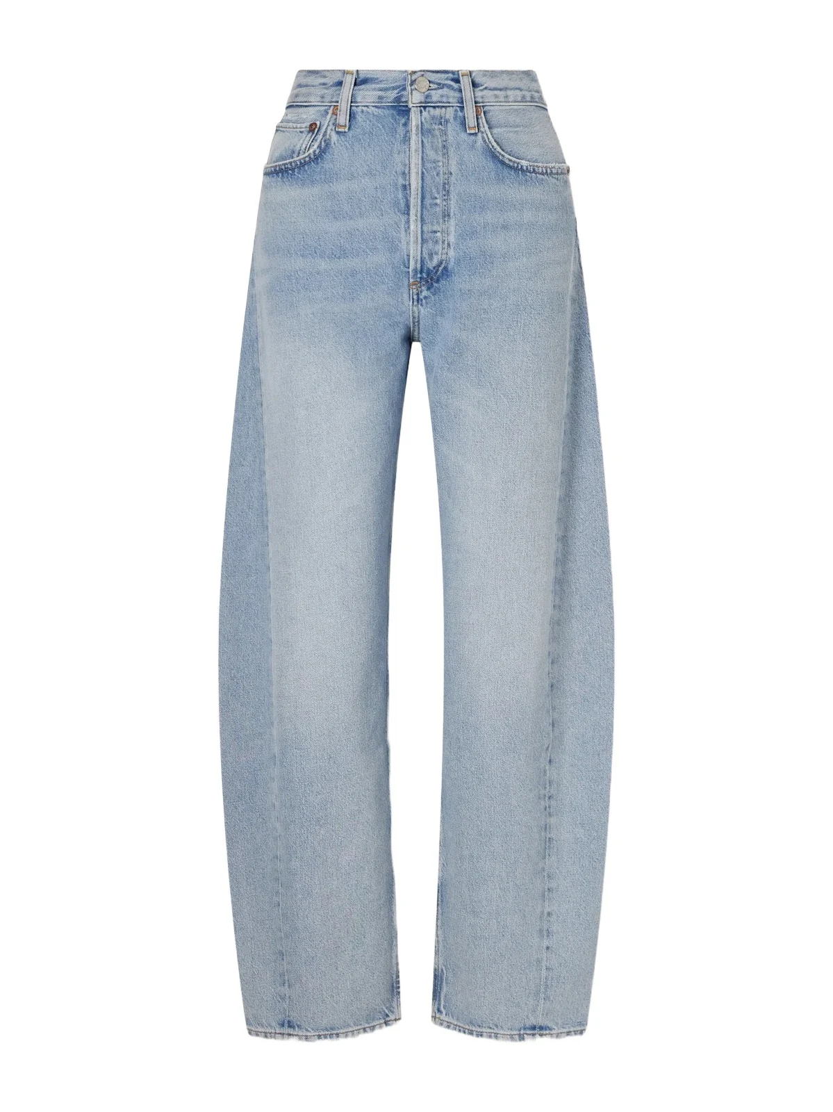 Luna Pieced High-rise Barrel-leg Jeans Luna Pieced High-rise Barrel-leg Jeans