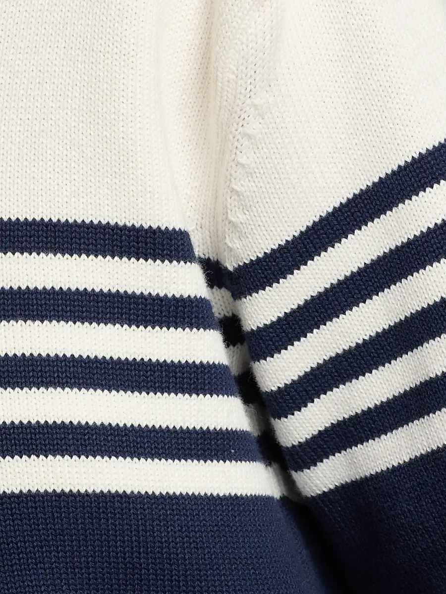Simkhai Women's Jules Striped Cotton Polo Shirt | Thumbnail 7 Simkhai Women's Jules Striped Cotton Polo Shirt | Thumbnail 7